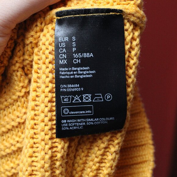 H&M DIVIDED Yellow Knit Sweater - Picture 8 of 8